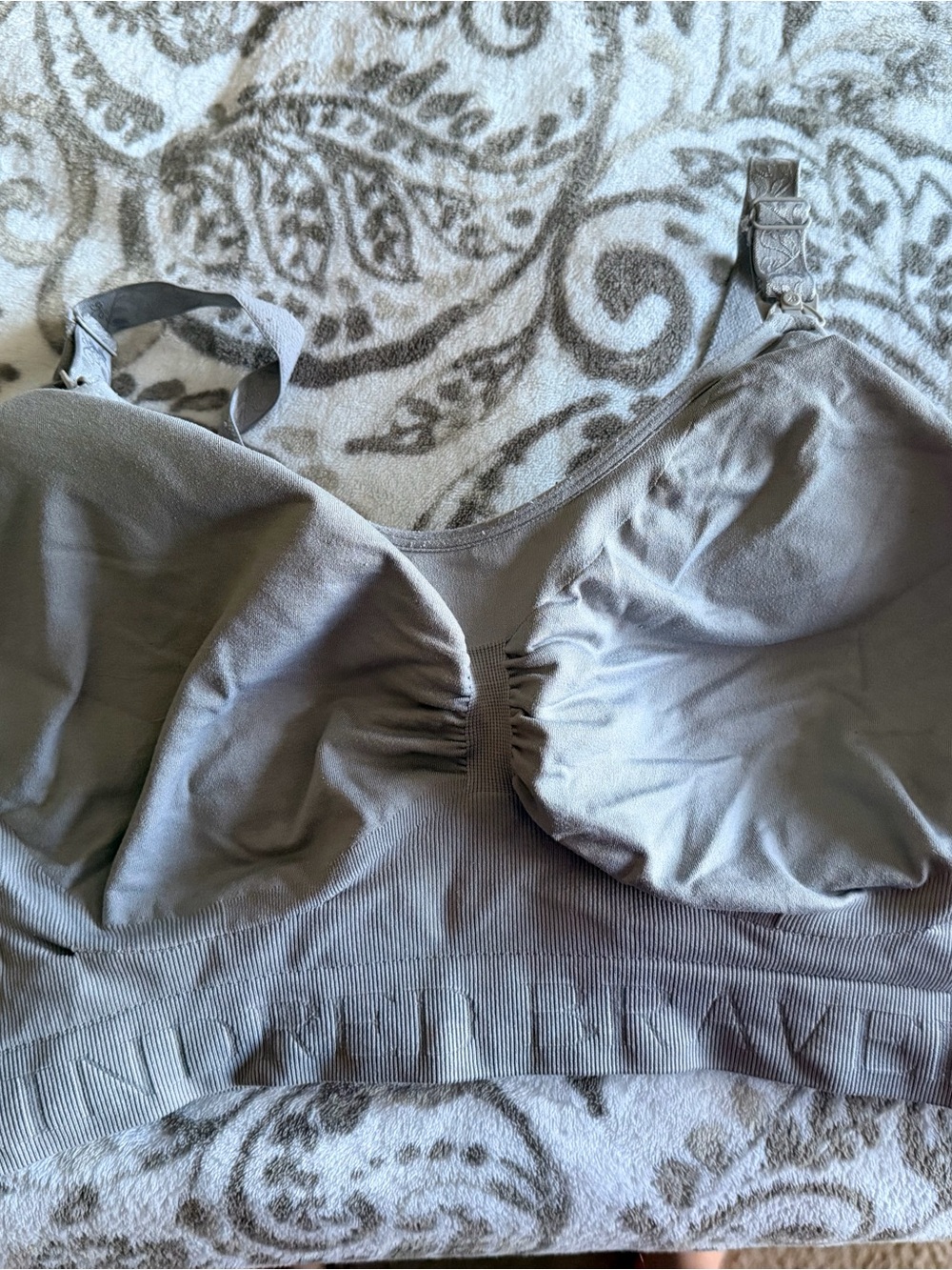 Gray kindred bravely nursing and pumping bra